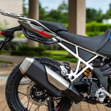 Auto Engina Luggage Strap Mount for TVS Apache RTX 300 | Soft Luggage Tie-Down & Saddle Stay Mount