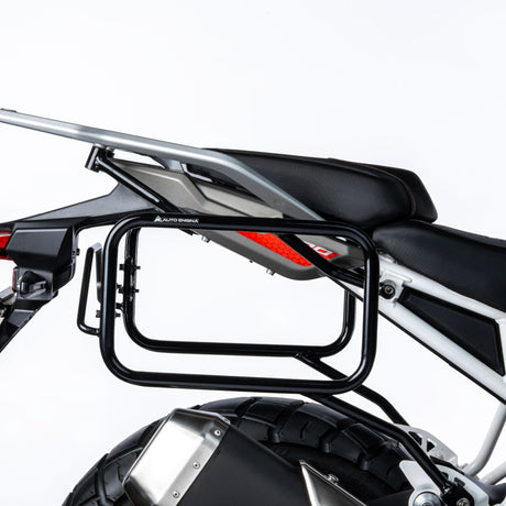 Auto Engina Pannier Stays for TVS Apache RTX 300 with aluminium pannier and touring luggage mounting support
