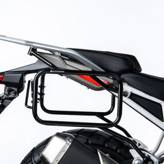 Auto Engina Pannier Stays for TVS Apache RTX 300 with aluminium pannier and touring luggage mounting support
