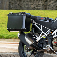 Auto Engina Pannier Stays for TVS Apache RTX 300 with aluminium pannier and touring luggage mounting support
