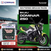 CRANK1 CB312 Sintered Rear Brake Pads for Bajaj Dominar 250 LEGUNDARY Custom Performance Brake Pads