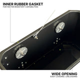 Auto Engina 72L Black Aluminium Panniers for TVS Apache RTX 300 Motorcycle