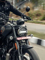 Legundary Custom MIG Headlight Grill for Harley-Davidson X440 Black Silver Mild Steel Aluminium Headlight Protector