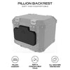 Auto Engina Backrest for Top Box | Black PU Foam Motorcycle Passenger Backrest