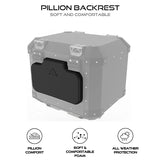 Auto Engina Backrest for Top Box | Black PU Foam Motorcycle Passenger Backrest