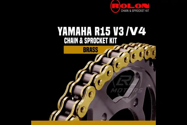 Yamaha R15 V3 / V4 Rolon Brass Chain Sprocket Kit