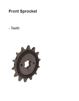 Rolon Brass Chain and Sprocket Kit for Yamaha FZ25 250cc