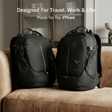 Vantora VELAR 20L Carbon Black Laptop Backpack for Work, College & Daily Commute
