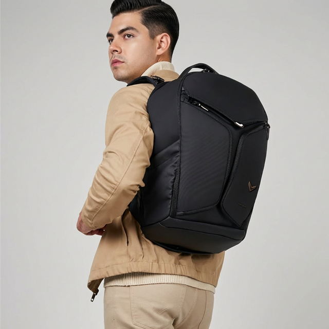 Vantora LYCAN 30L Carbon Black Laptop Backpack for Work, Commute, Travel & Daily Carry