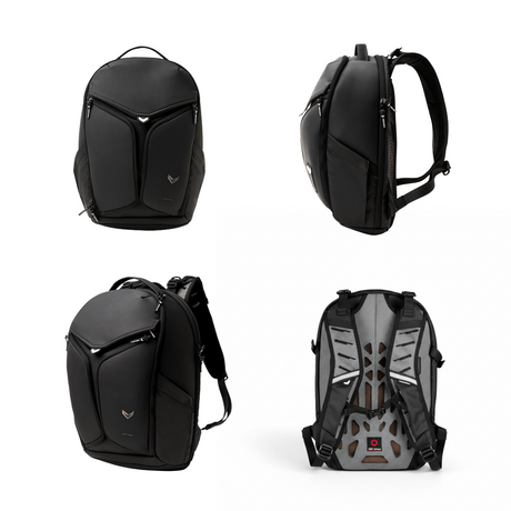Vantora LYCAN 30L Carbon Black Laptop Backpack for Work, Commute, Travel & Daily Carry