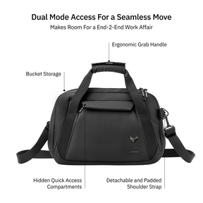 Vantora ION 16-Inch Laptop Briefcase in a water-resistant design for office, professional work and daily commute.