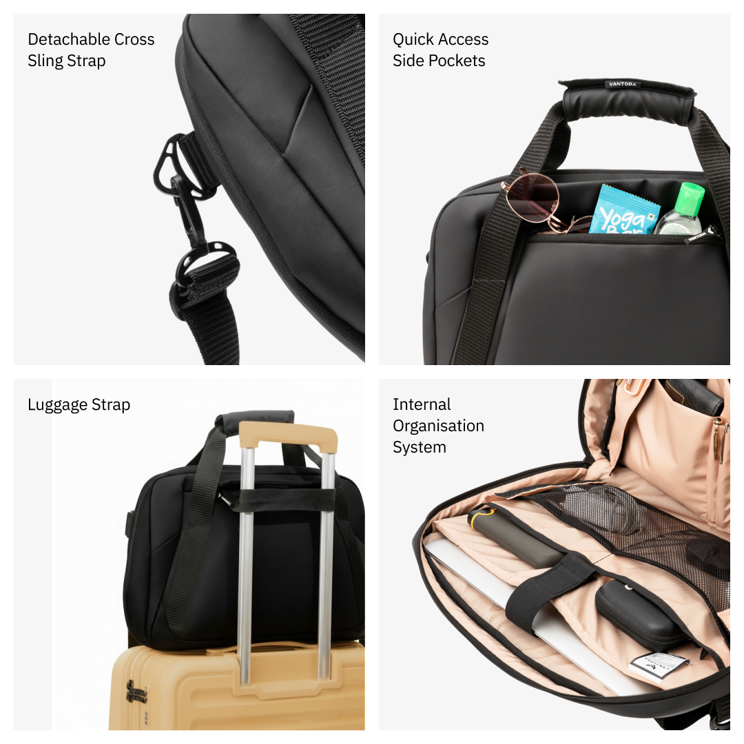 Vantora ION 16-Inch Laptop Briefcase in a water-resistant design for office, professional work and daily commute.