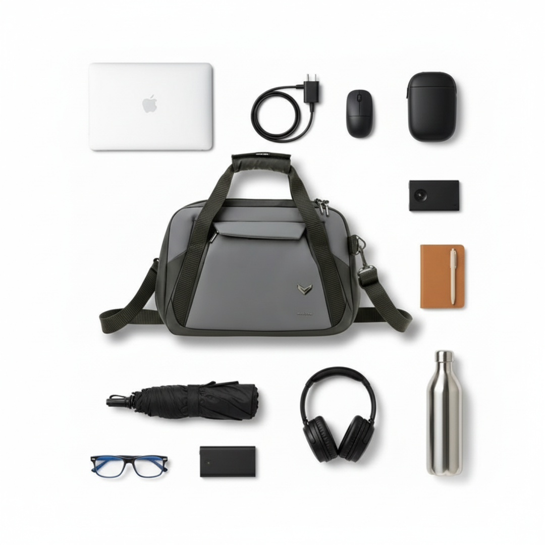 Vantora ION 16-Inch Laptop Briefcase in a water-resistant design for office, professional work and daily commute.