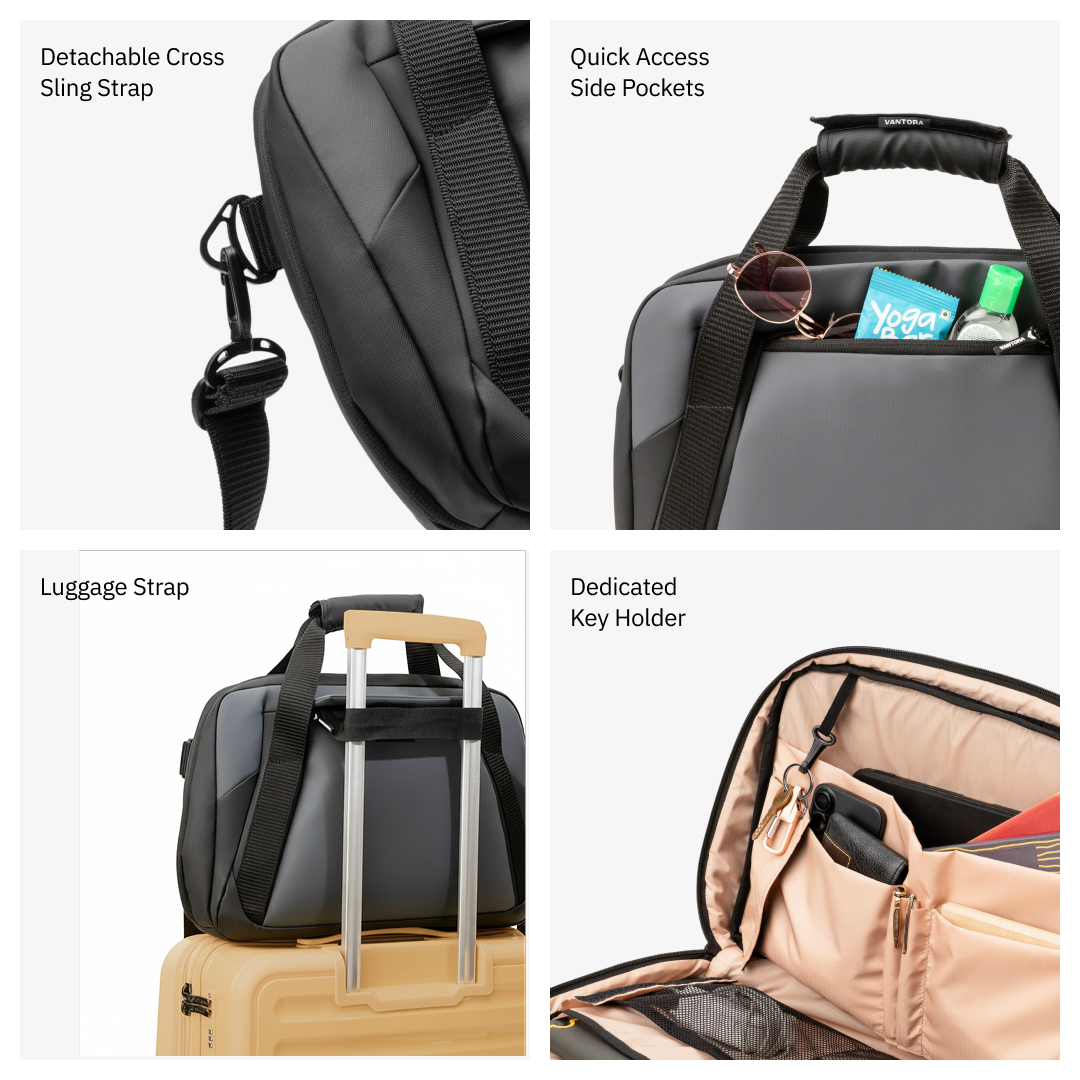Vantora ION 16-Inch Laptop Briefcase in a water-resistant design for office, professional work and daily commute.