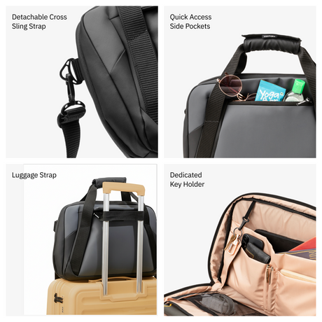 Vantora ION 16-Inch Laptop Briefcase in a water-resistant design for office, professional work and daily commute.