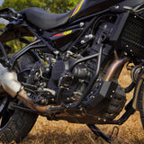 Auto Engina Crash Guard and Leg Guard for Royal Enfield Guerrilla 450 in black with built-in sliders