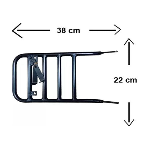 Luggage Carrier for Royal Enfield Standard, Electra and Classic 350, 500 CC (Black)