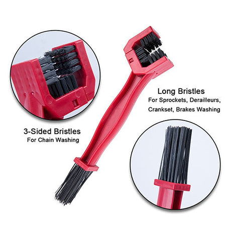 Universal Bike Chain Clean Brush (Red)