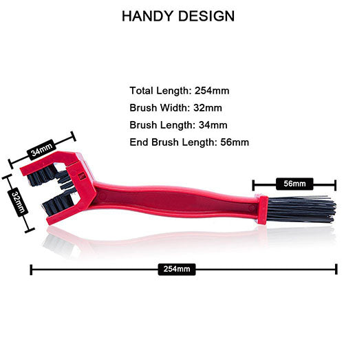 Universal Bike Chain Clean Brush (Red)