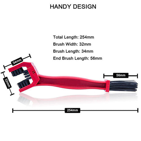 Universal Bike Chain Clean Brush (Red)