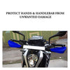 Blue universal motorcycle handle protector hand guards for Duke NS200 MT15 and Dominar