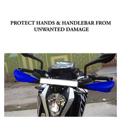 Unbreakable Handle Protectors /Handle Guards for Duke, NS 200, MT15, Universal for All Types of Bikes (Blue)