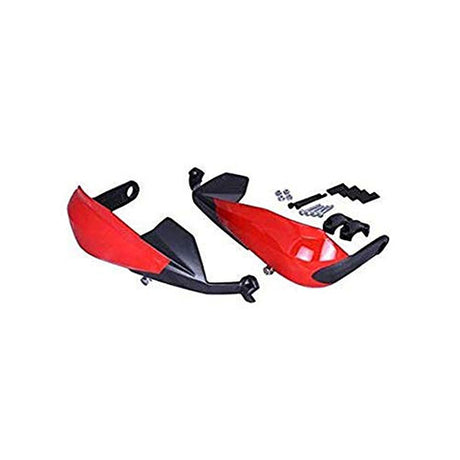 Unbreakable Handle Protectors /Handle Guards for Duke, NS 200, MT15, Universal for All Types of Bikes (Red)