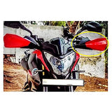 Red universal motorcycle handle protector hand guards for Duke NS200 MT15 and Dominar