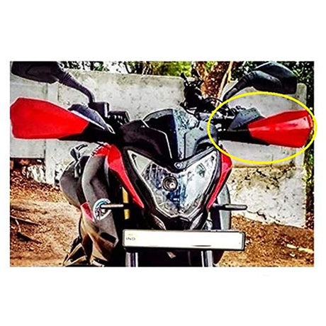 Unbreakable Handle Protectors /Handle Guards for Duke, NS 200, MT15, Universal for All Types of Bikes (Red)