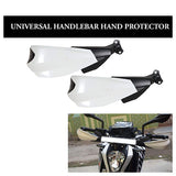 White universal motorcycle handle protector hand guards for Duke NS200 MT15 and Dominar