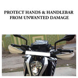 White universal motorcycle handle protector hand guards for Duke NS200 MT15 and Dominar