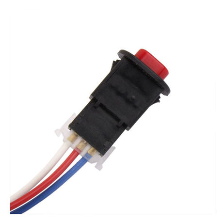 Universal 12V Motorcycle Handlebar All Purpose On/Off Switch with Cable for Fog Lights, Horn, Hazard Flasher, Auxiliary Lights. (Flash Switch)