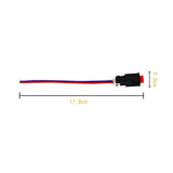 Universal 12V Motorcycle Handlebar All Purpose On/Off Switch with Cable for Fog Lights, Horn, Hazard Flasher, Auxiliary Lights. (Flash Switch)
