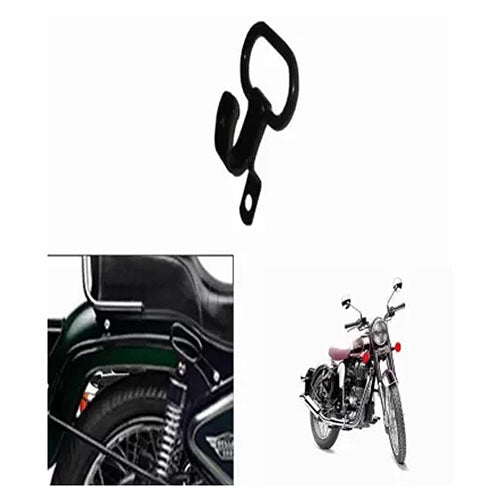 Universal black bike lady handle pillion holder hook for Royal Enfield Classic Bullet Interceptor 650 GT 650