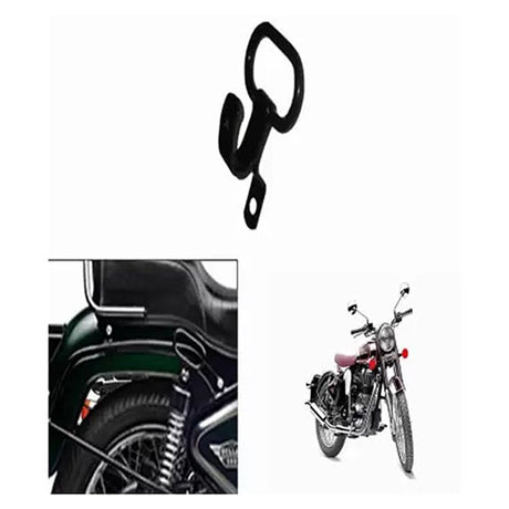 Universal Bike Lady Handle/Pillion Holder Hook for All Royal Enfield 350/500, Interceptor & GT-650 (Black)