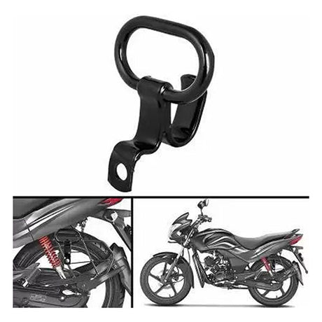 Universal Bike Lady Handle/Pillion Holder Hook for All Royal Enfield 350/500, Interceptor & GT-650 (Black)