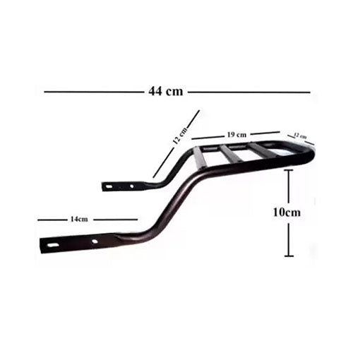 Himalayan Carrier for Royal Enfield Standard, Electra and Classic 350, 500 CC (Black)
