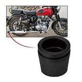 Protective End Silencer Rubber for Royal Enfield Bullet (Black)