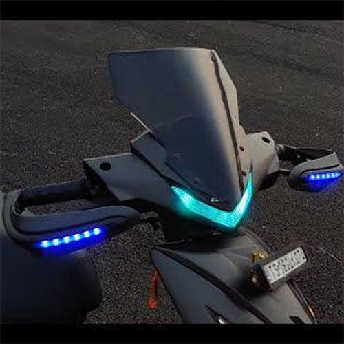 Universal Headlight Visor for All Bikes & Mopeds (Black)